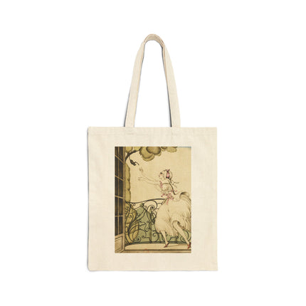 Sur talons rouges (On Red Heels) pl 02 by Gerda Wegener Cotton Canvas Tote Bag