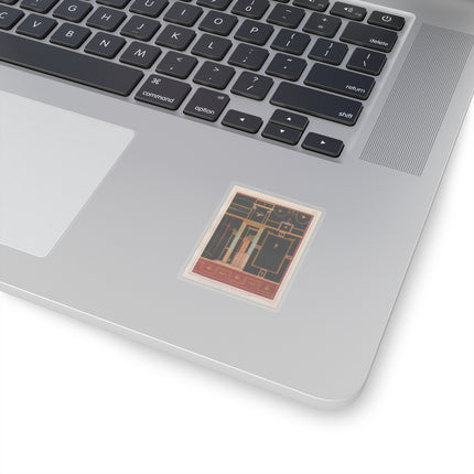 The most beautiful walls in Pompeii Pl.04 by Victor Steeger Kiss-Cut Stickers (4 Sizes)