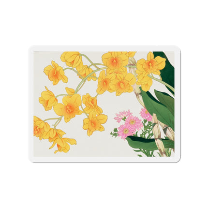 Golden Bow Orchid by Tanigami Kônan Die-Cut Magnets (5 Sizes)