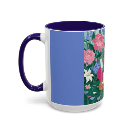 The Ladies Of The Blossoming Vanity Colorful Mugs – Art Deco Floral Elegance