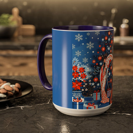 🎋❄️ The Winter Lantern Celebration Colorful Mug – Elegant Asian Christmas Fantasy