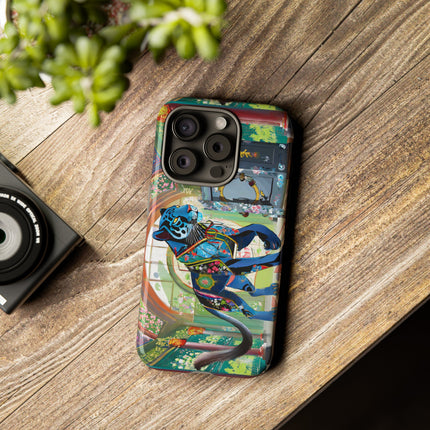 Cyber Panther's Hunt Phone Cases
