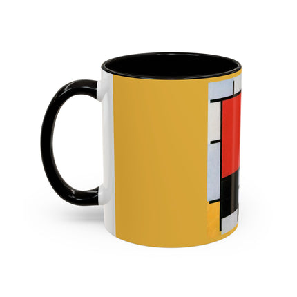 Composition with Red, Yellow, Blue, and Black by Piet Mondrian Colorful Mugs (11oz, 15oz)
