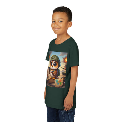 Owl on the Front Lines Youth Short Sleeve Tee