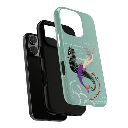 Mermaid on Seahorse Phone Case – Mythic Ocean Grace