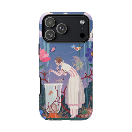 🐠🌸 The Enchanted Aquarium Garden Phone Case – Art Deco Underwater Fantasy