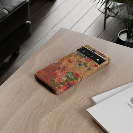 Ornamental Japanese Flower Pattern Phone Cases