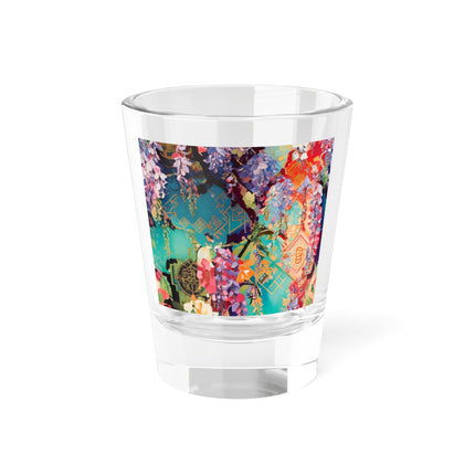 Golden Wisteria Symphony Shot Glass, 1.5oz