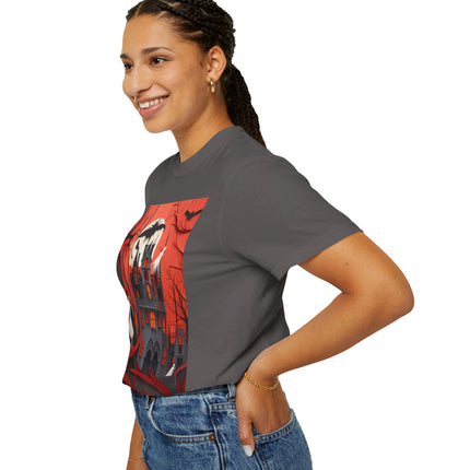 Halloween Night Scene Unisex Garment-Dyed T-shirt