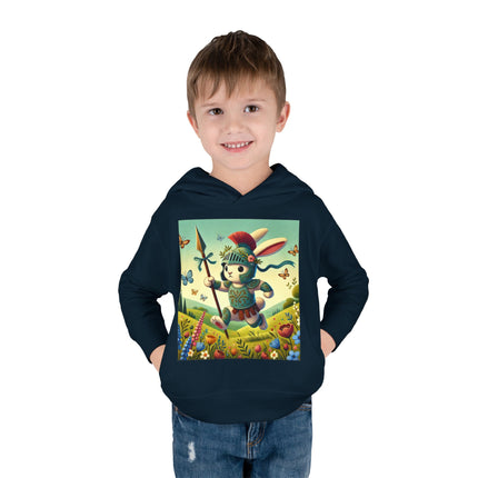 Rabbit Gladiator Toddler Pullover Fleece Hoodie