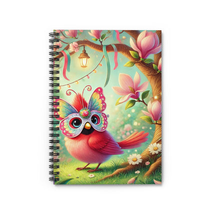 Butterfly Masquerade Spiral Notebook - Ruled Line