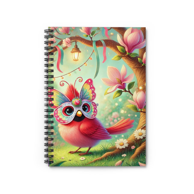 Butterfly Masquerade Spiral Notebook - Ruled Line
