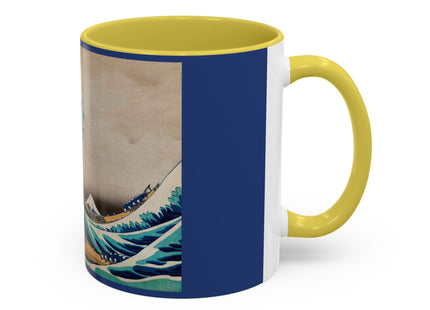 The Great Wave off Kanagawa by Katsushika Hokusai Colorful Mugs (11oz, 15oz)