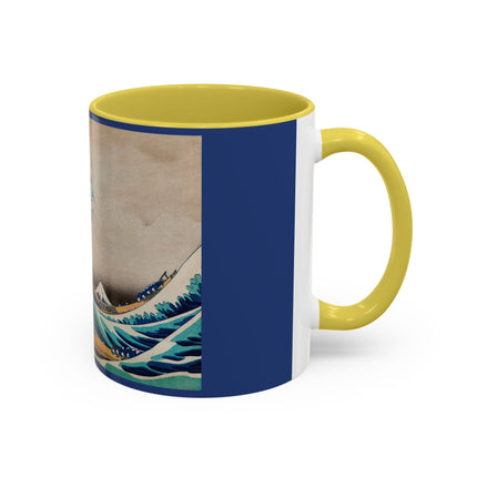 The Great Wave off Kanagawa by Katsushika Hokusai Colorful Mugs (11oz, 15oz)