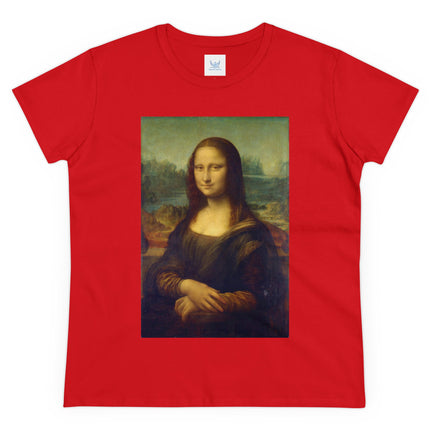 Mona Lisa by Leonardo da Vinci Women's Midweight Cotton Tee