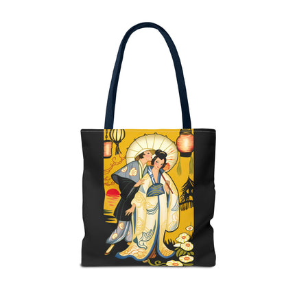 Golden Embrace Tote Bag (AOP)