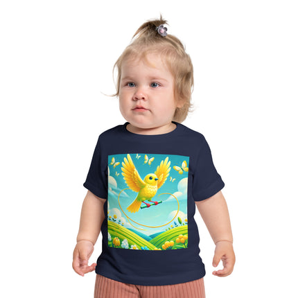Canary Jumping Rope Baby T-Shirt – A Little Burst of Sunshine