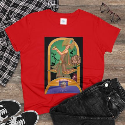 October & Opal, Tourmaline (from the Gem Series) by Sofia Chiostri Women's Midweight Cotton Tee
