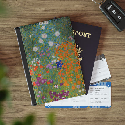 Cottage Garden by Gustav Klimt  Passport Cover