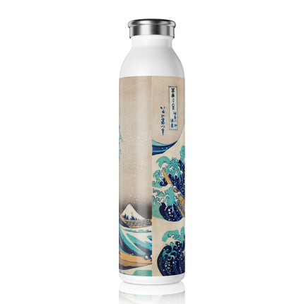 The Great Wave off Kanagawa by Katsushika Hokusai Slim Water Bottle