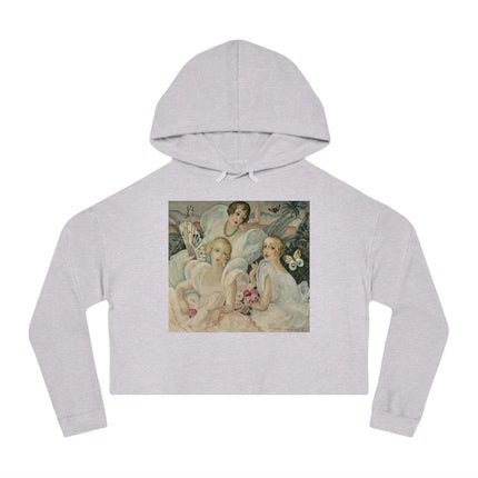 Les Femmes Fatales by Gerda Wegener Women’s Cropped Hooded Sweatshirt