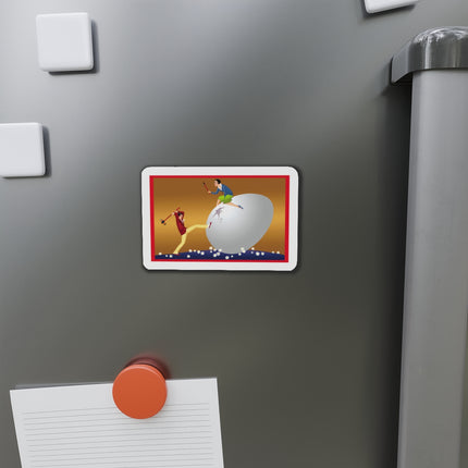 Crack-Up Comedy: The Great Egg Duel Die-Cut Magnets (5 Sizes)