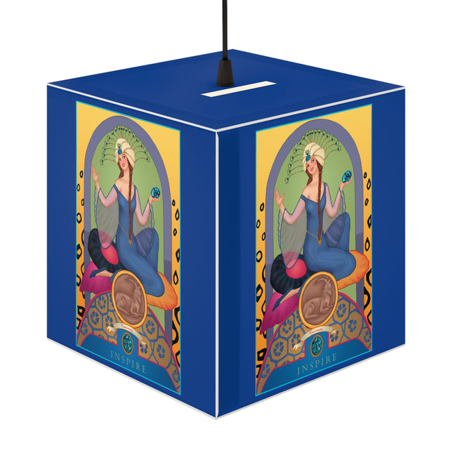 December & Tanzanite Zodiac Light Cube Lamp