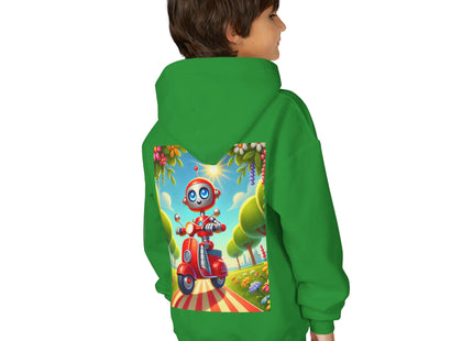 The Traveling Robot Youth Heavy Blend Hooded Sweatshirt