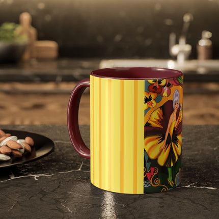 Enchanted Pansy Elegance Colorful Mugs (11oz, 15oz)