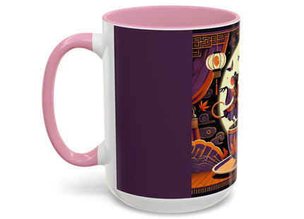 Theatrical Halloween Mice on Teacup Colorful Mugs (11oz, 15oz)