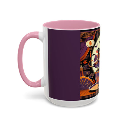 Theatrical Halloween Mice on Teacup Colorful Mugs (11oz, 15oz)