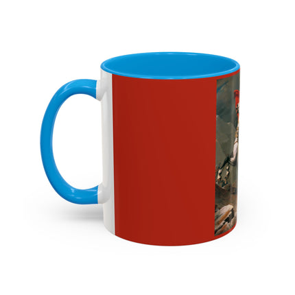Napoleon Crossing the Alps by Jacques-Louis David Colorful Mugs (11oz, 15oz)