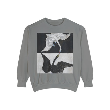 The Swan by Hilma af Klint Garment-Dyed Sweatshirt