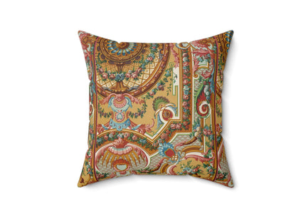XVIII Siecle 2 by Auguste Racinet Spun Polyester Square Pillow
