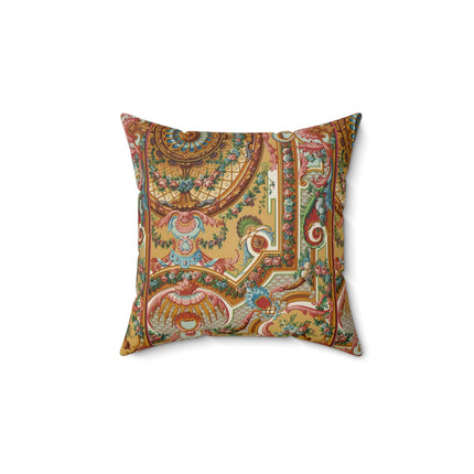 XVIII Siecle 2 by Auguste Racinet Spun Polyester Square Pillow