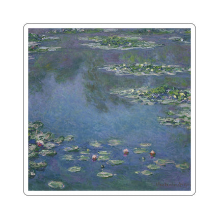 Water Lilies by Claude Monet Kiss-Cut Stickers (4 Sizes)