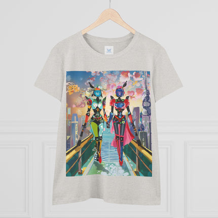 Cyber Punk Robot Models Cotton Tee
