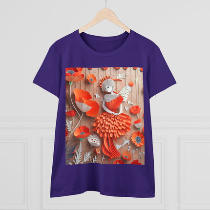 Poppy Fairy Women's Midweight Cotton Tee