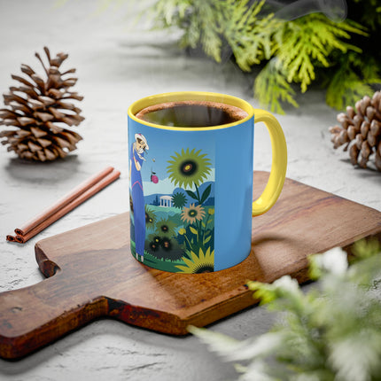 The Secret Language Of Flowers Colorful Mugs – Art Deco Botanical Elegance
