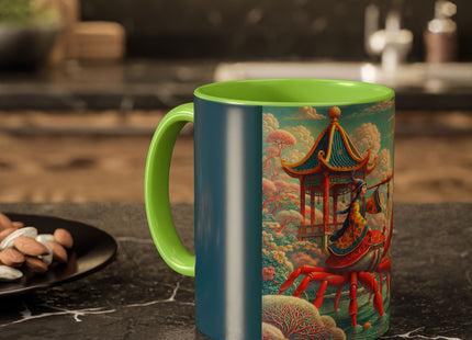 The Celestial Crab Navigator Colorful Mugs (11oz, 15oz)