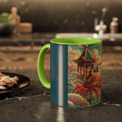 The Celestial Crab Navigator Colorful Mugs (11oz, 15oz)