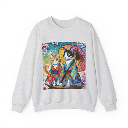 Kimono Kitties Unisex Heavy Blend™ Crewneck Sweatshirt