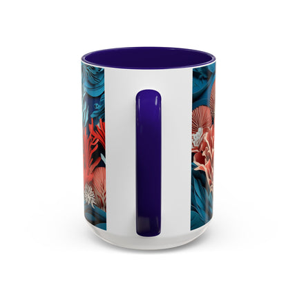 Enchanting Underwater Scene Colorful Mugs (11oz, 15oz)