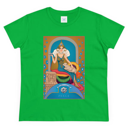 April & Diamond (from the Gem Series) by Sofia Chiostri Women's Midweight Cotton Tee