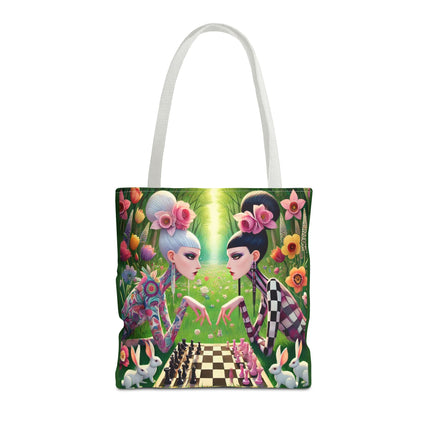 The Spring Gambit: A Fairy’s Move Tote Bag – Whimsical Chess & Spring Magic