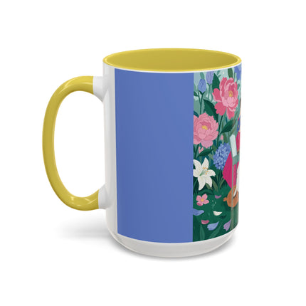 The Ladies Of The Blossoming Vanity Colorful Mugs – Art Deco Floral Elegance