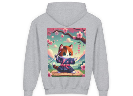 Samurai Kitten Youth Heavy Blend Hooded Sweatshirt