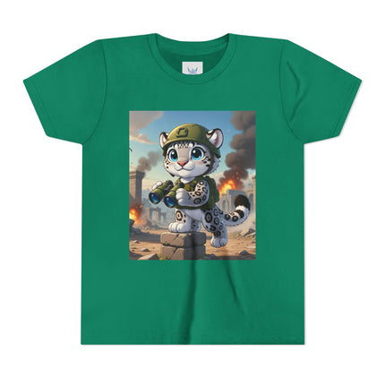 Snow Leopard Lookout Youth Short Sleeve Tee