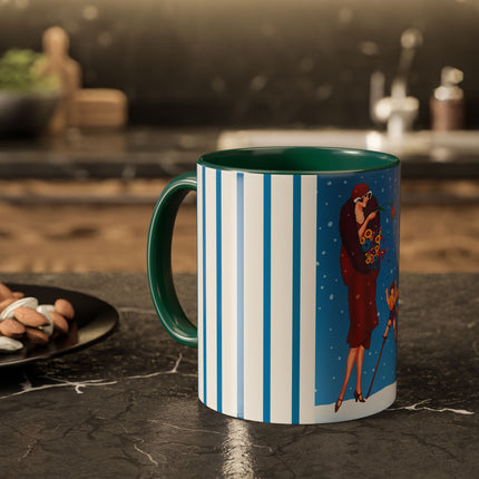 Snowfall & Couture Colorful Mugs (11oz, 15oz)