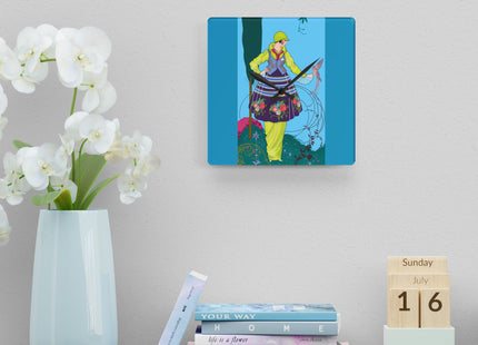 Exquisite Elegance by Umberto Brunelleschi Acrylic Wall Clock